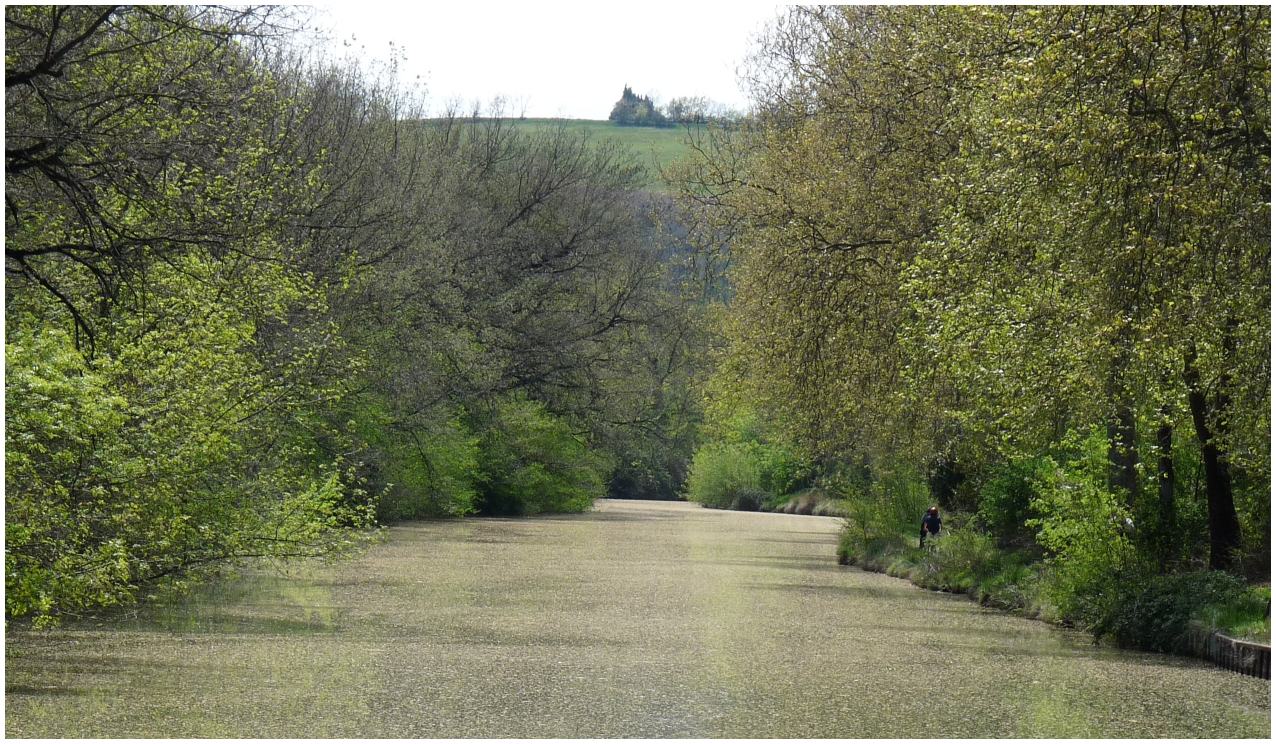 Der Canal du Midi an der Schwelle von Naurouze