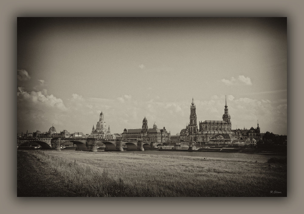 Der Canalettoblick in Dresden