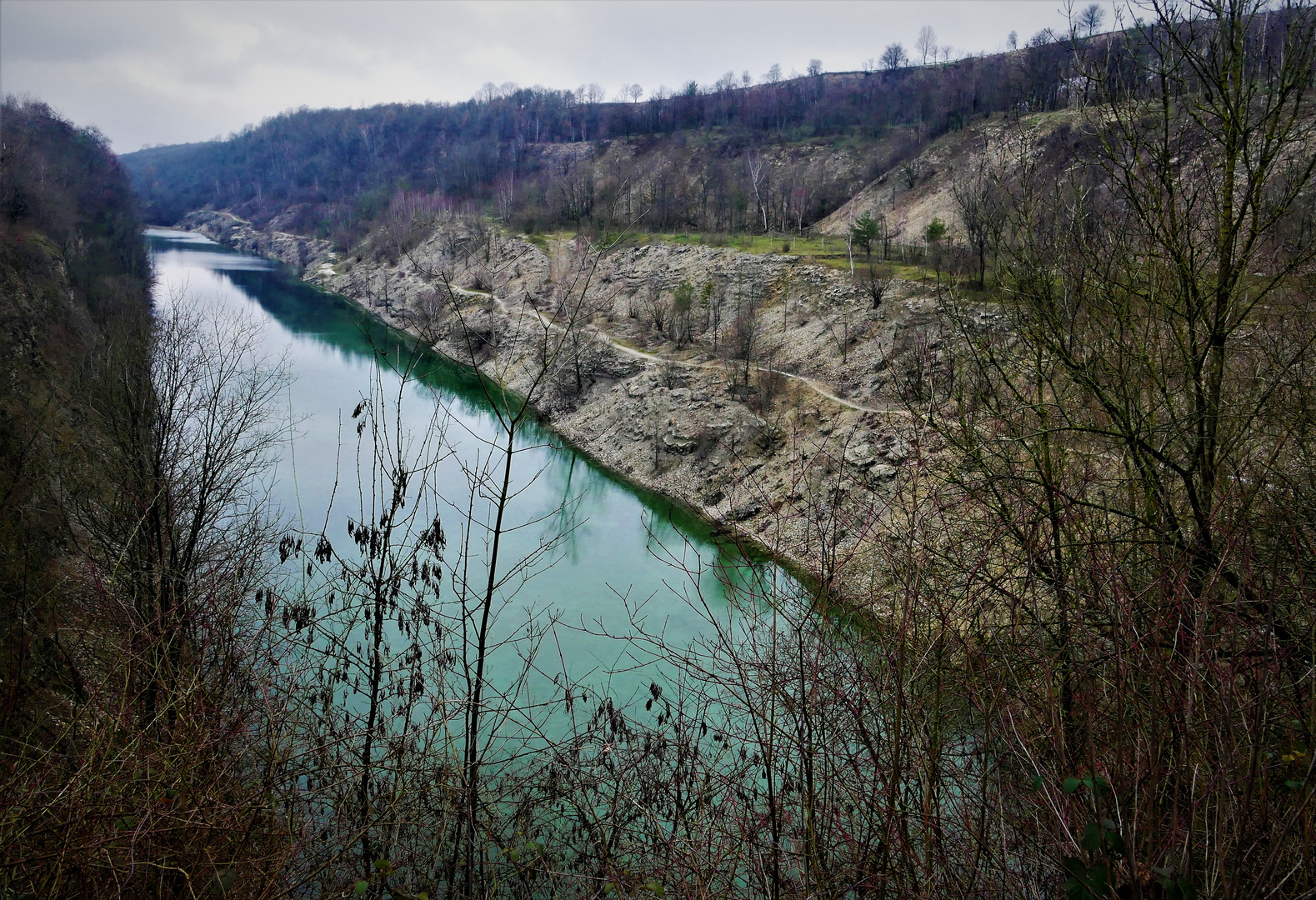 Der Canyon in Lengerich - Der erste Blick auf die Schlucht