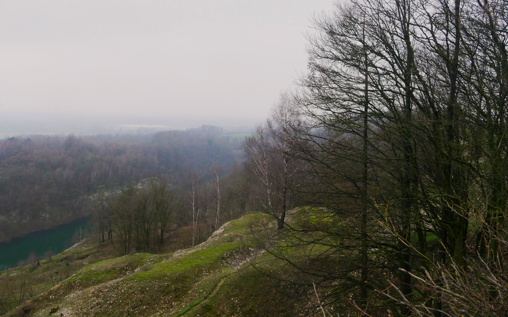 Der Canyon in Lengerich - Erneuter Besuch im Winter 2024 bei Nebel