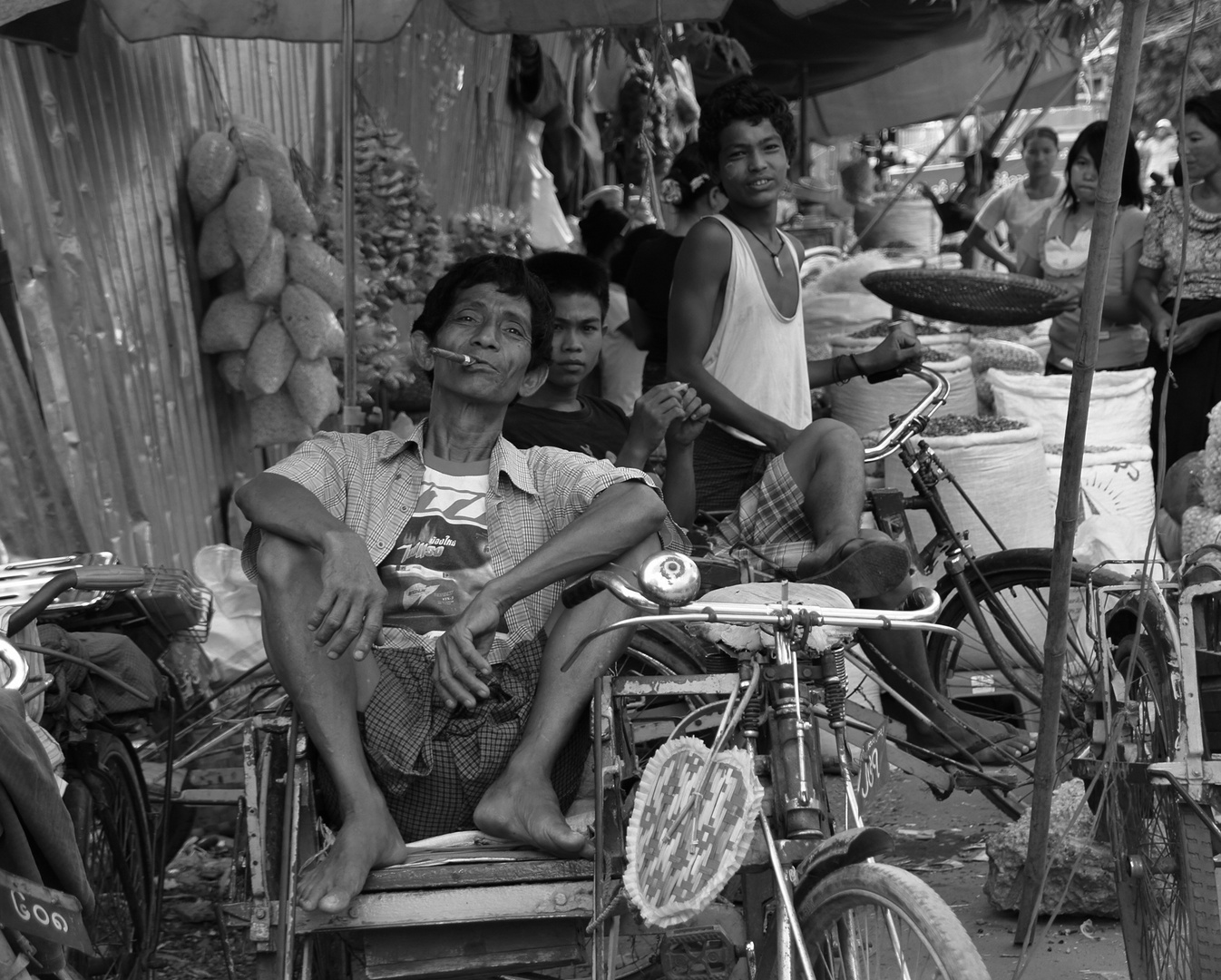 der capo am rikschastand ;-), burma 2011