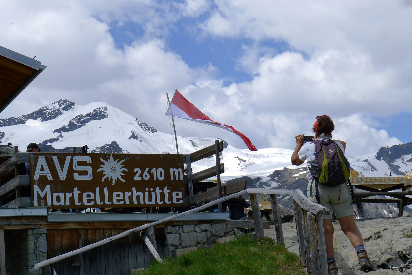 Der Cevedalegletscher ...