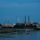 der Chempark Leverkusen im Abendlicht