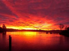 Der Chiemsee brennt