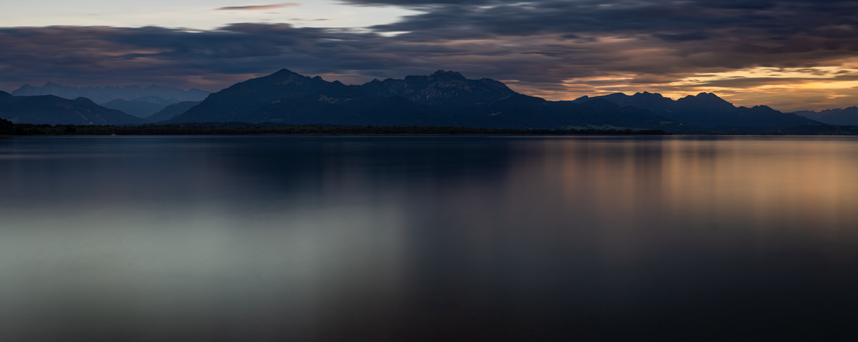 Der Chiemsee nach Sonnenuntergang