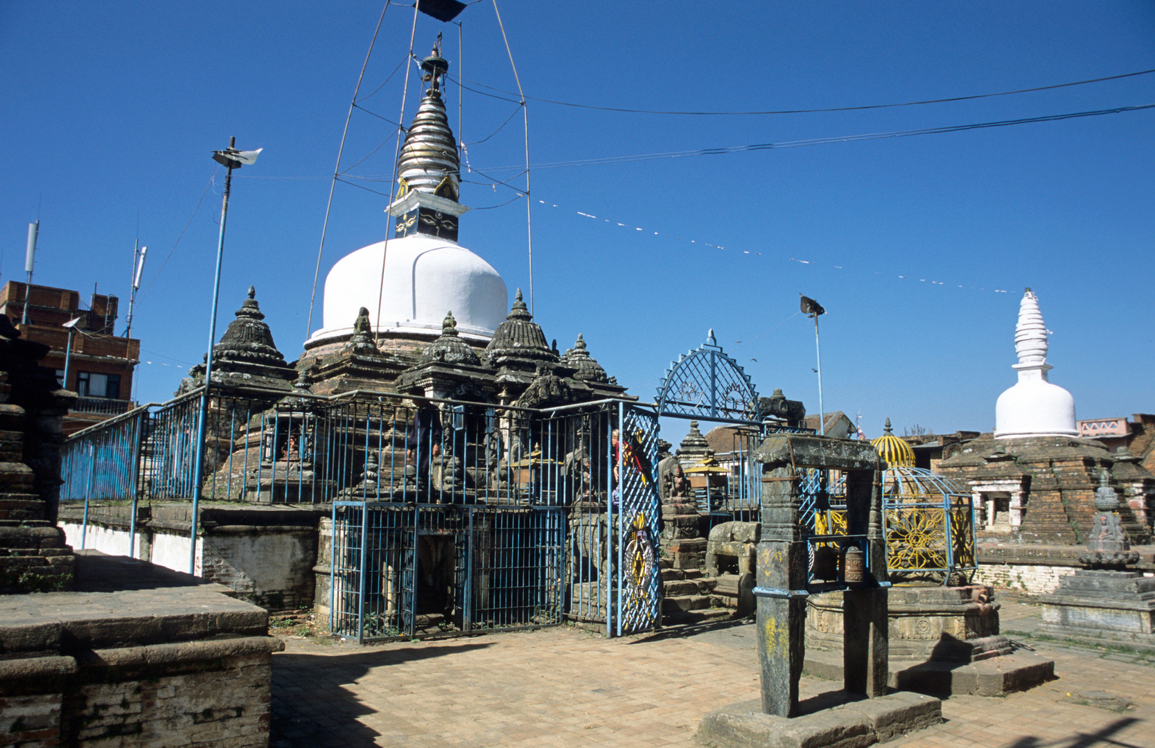 Der Chilanchu-Stupa in der Newarstadt Kirtipur