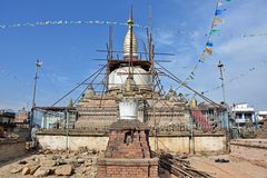 Der Chilanchu-Stupa in Kirtipur im Jahr 2018