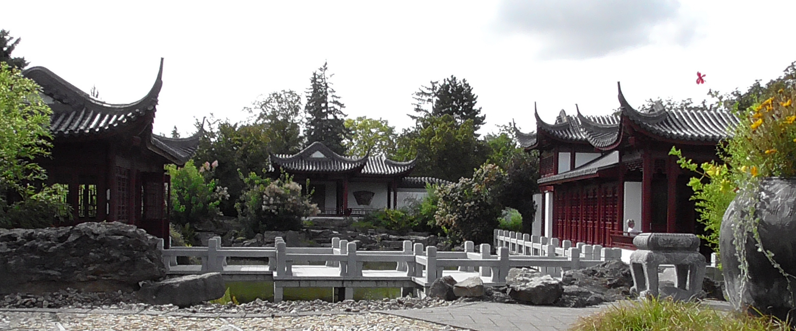 Der Chinesische Garten in Weißensee / Th . 