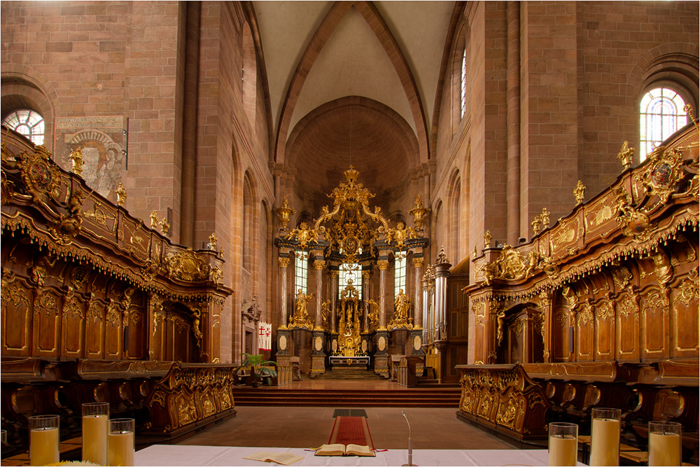 Der chorraum im Dom von Worms