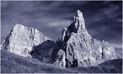 Der Cimone della Pala und die Cima Vezzana