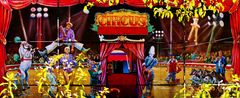 der Circus ist in der Stadt