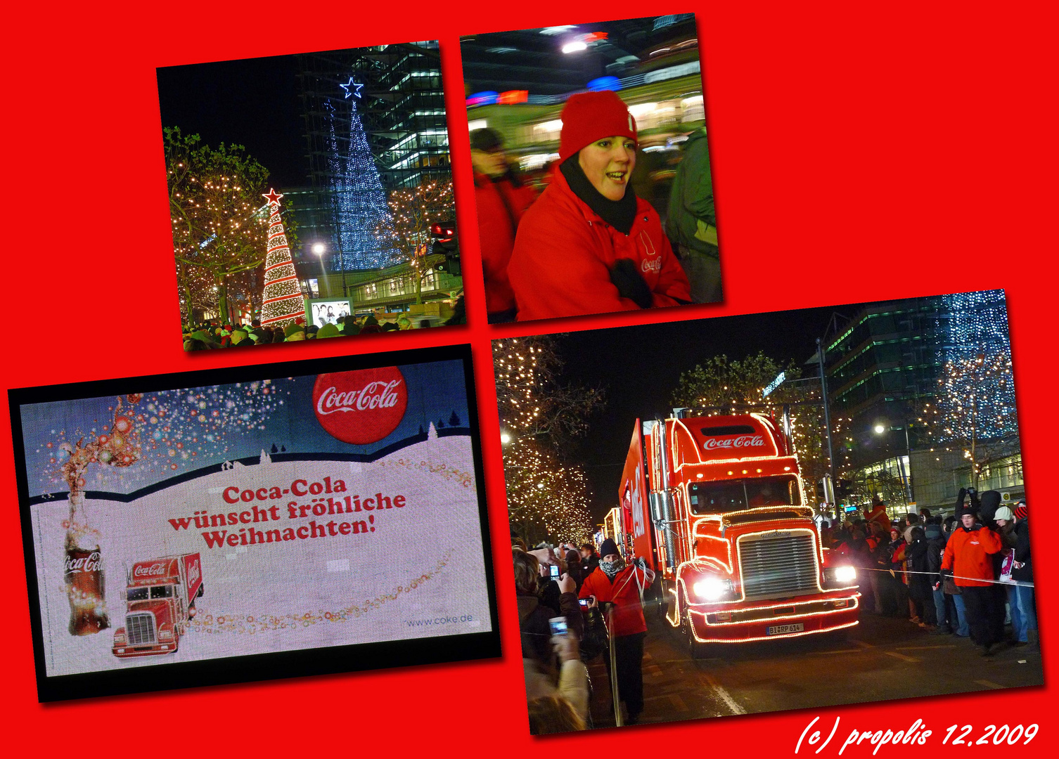 Der CocaCola Xmas Truck war hier.