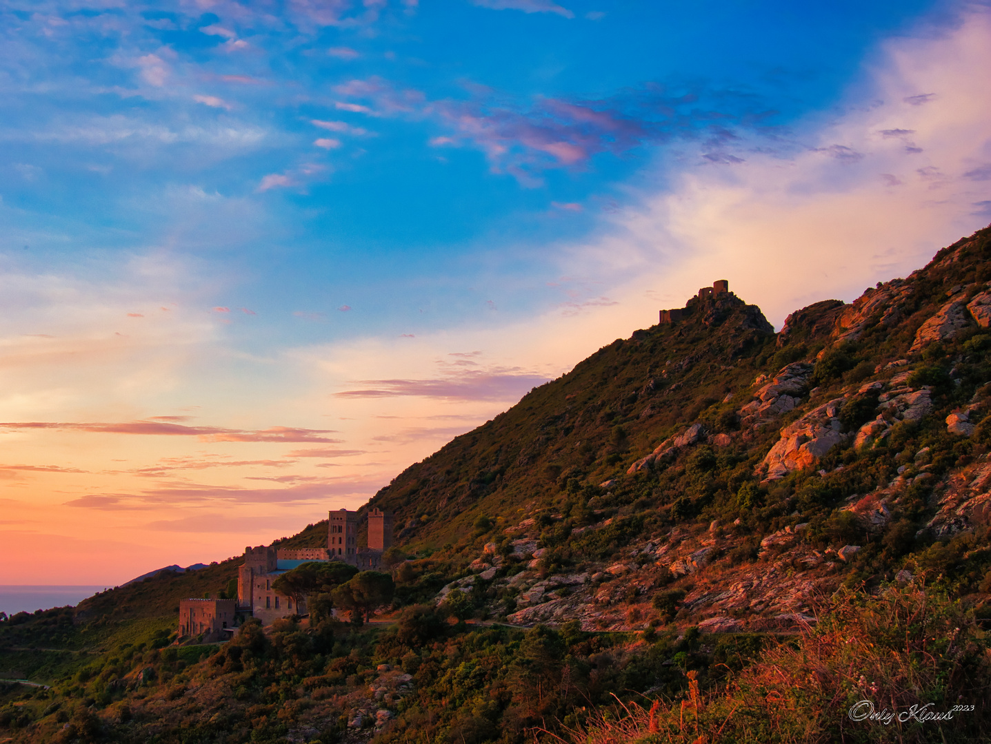 Der Col de Verdera in der Morgensonne