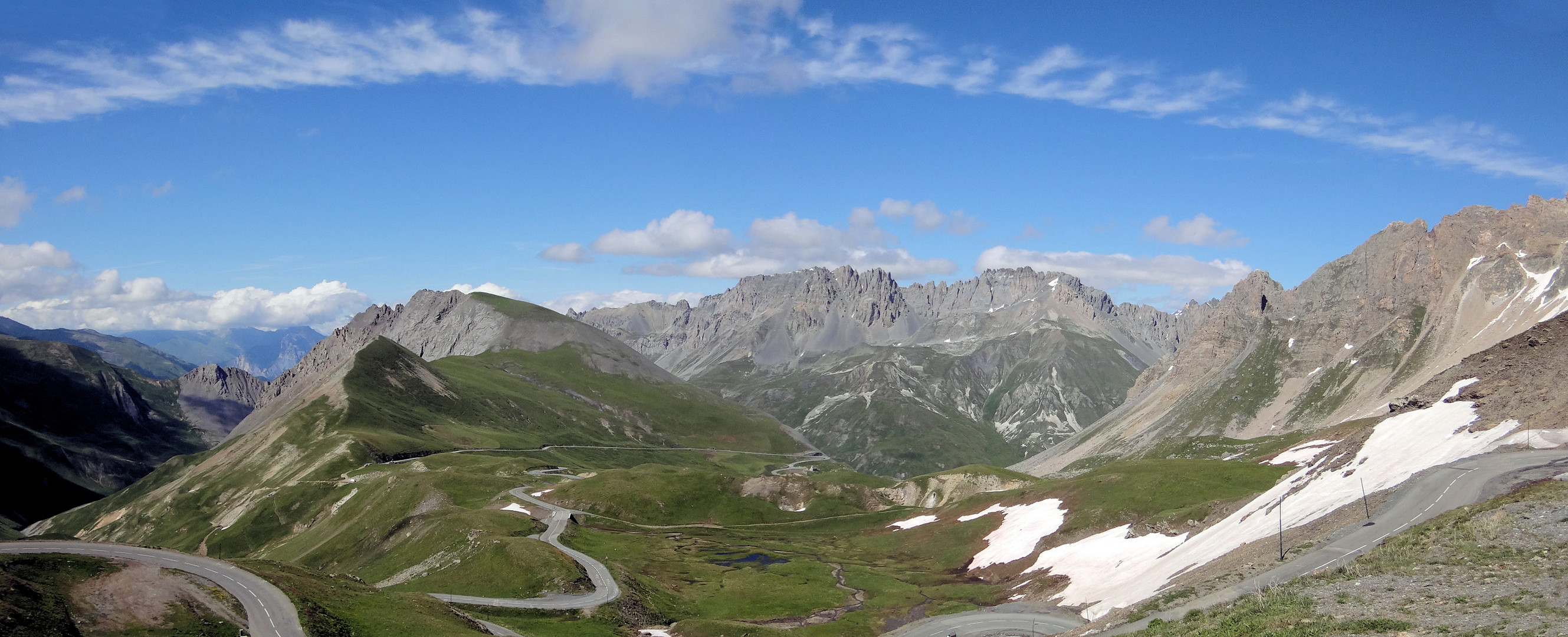 Der Col du Galibier (Panorama) an der Nordseite