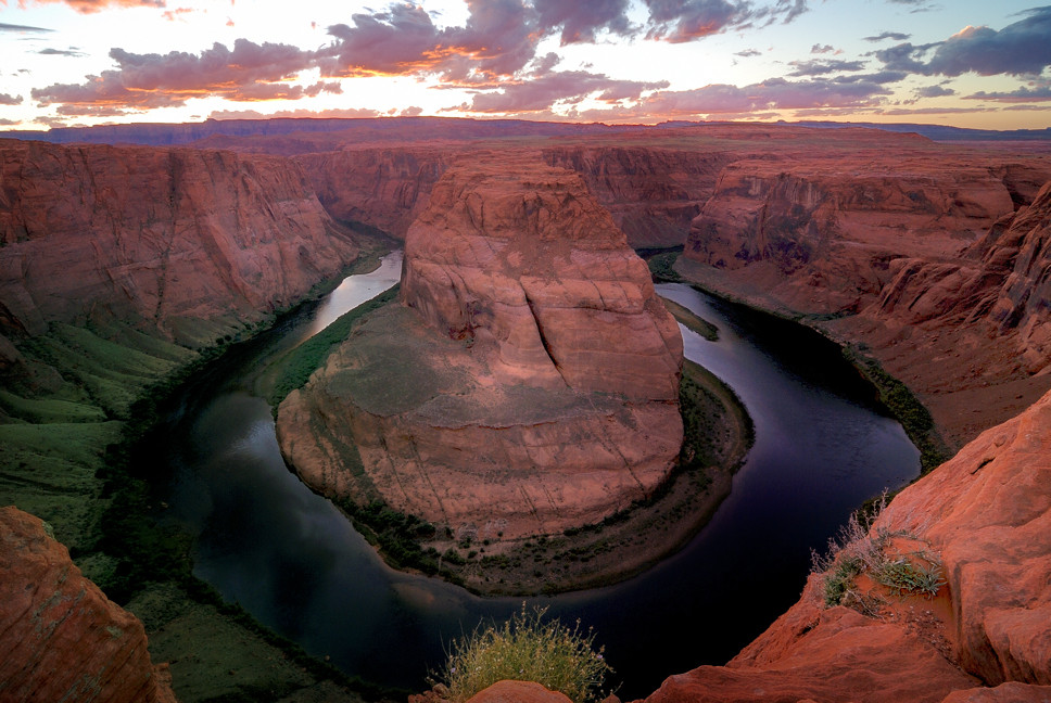 Der Colorado Mäander Horseshoe Bend bei Page in Arizona