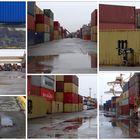 der Containerhafen von Riga....