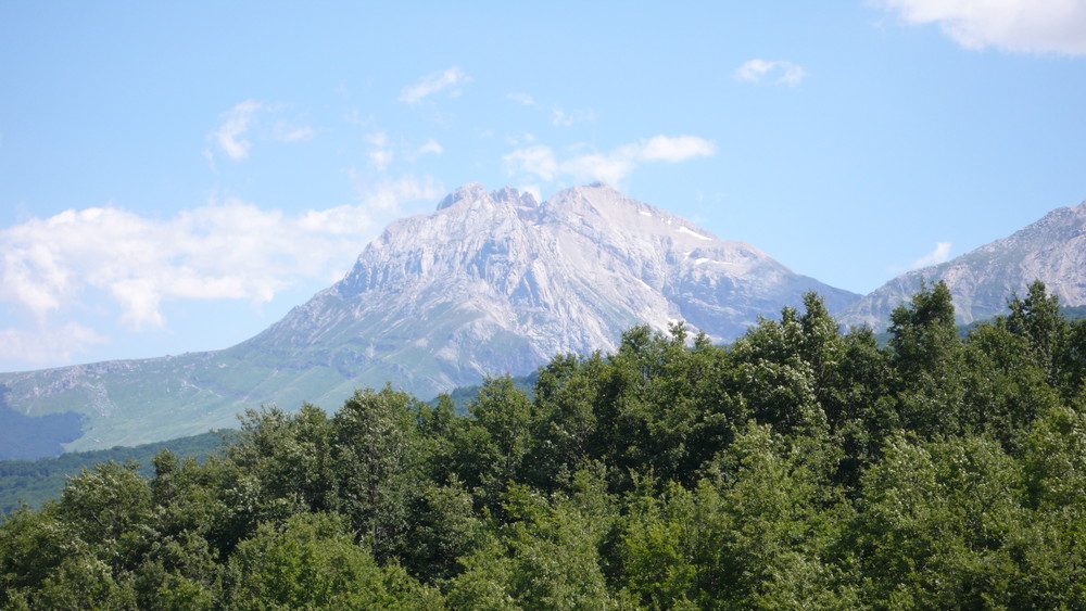 Der Corno Grande 2912 m hoch in den Abruzzen