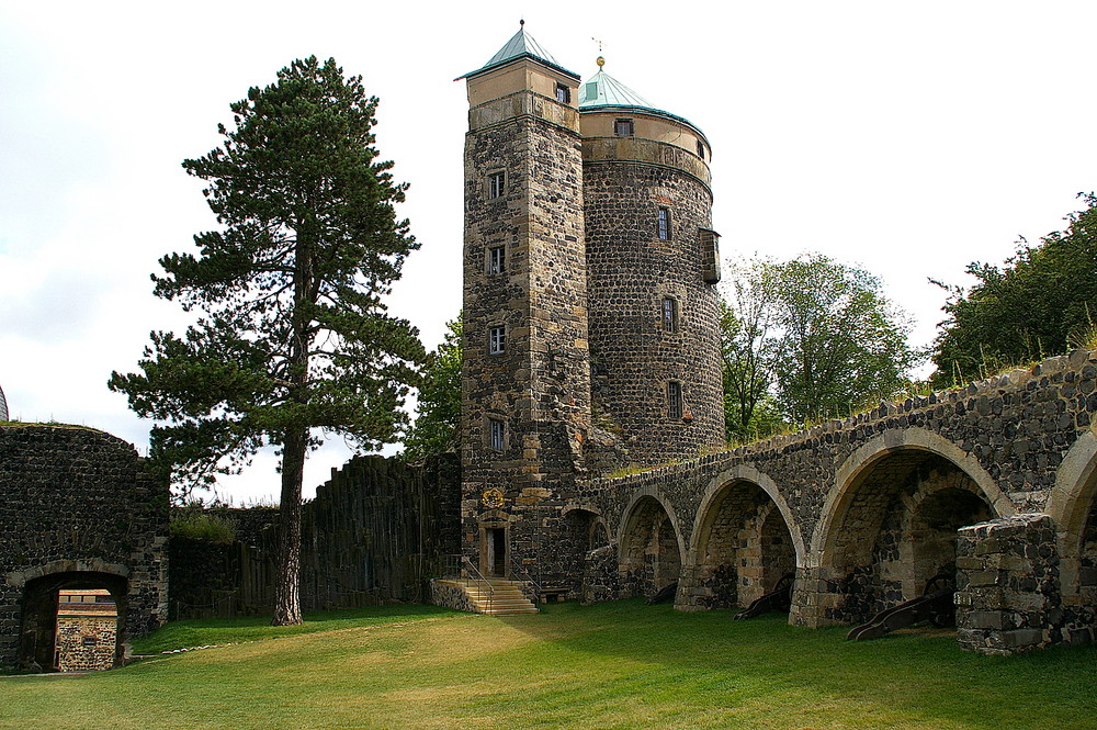 Der Coselturm auf der Burg Stolpen