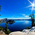 Der Crater Lake im Schnee