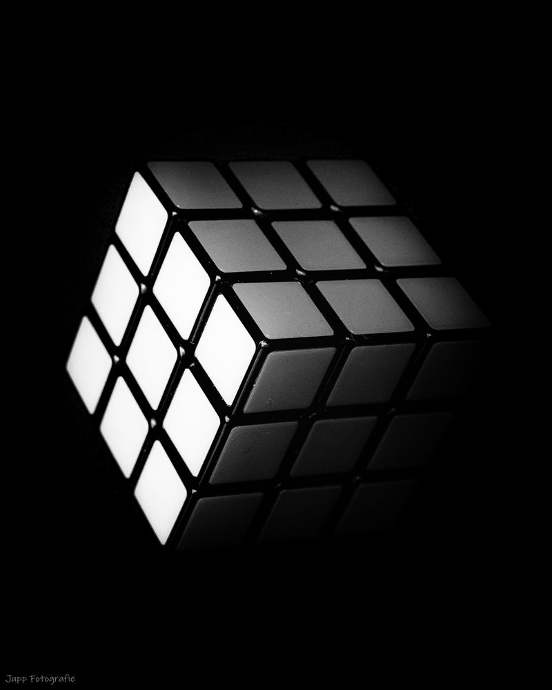 Der cube mal in sw foto bild experimente fun makro bilder auf