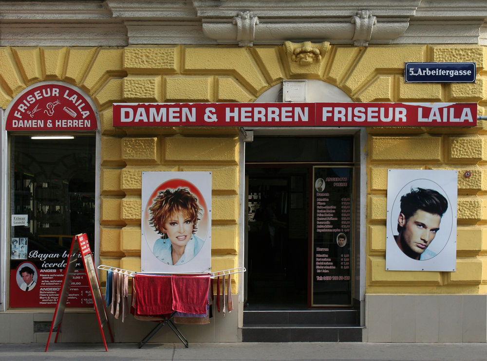 Der Damen & Herren Friseur Laila in der Arbeitergasse