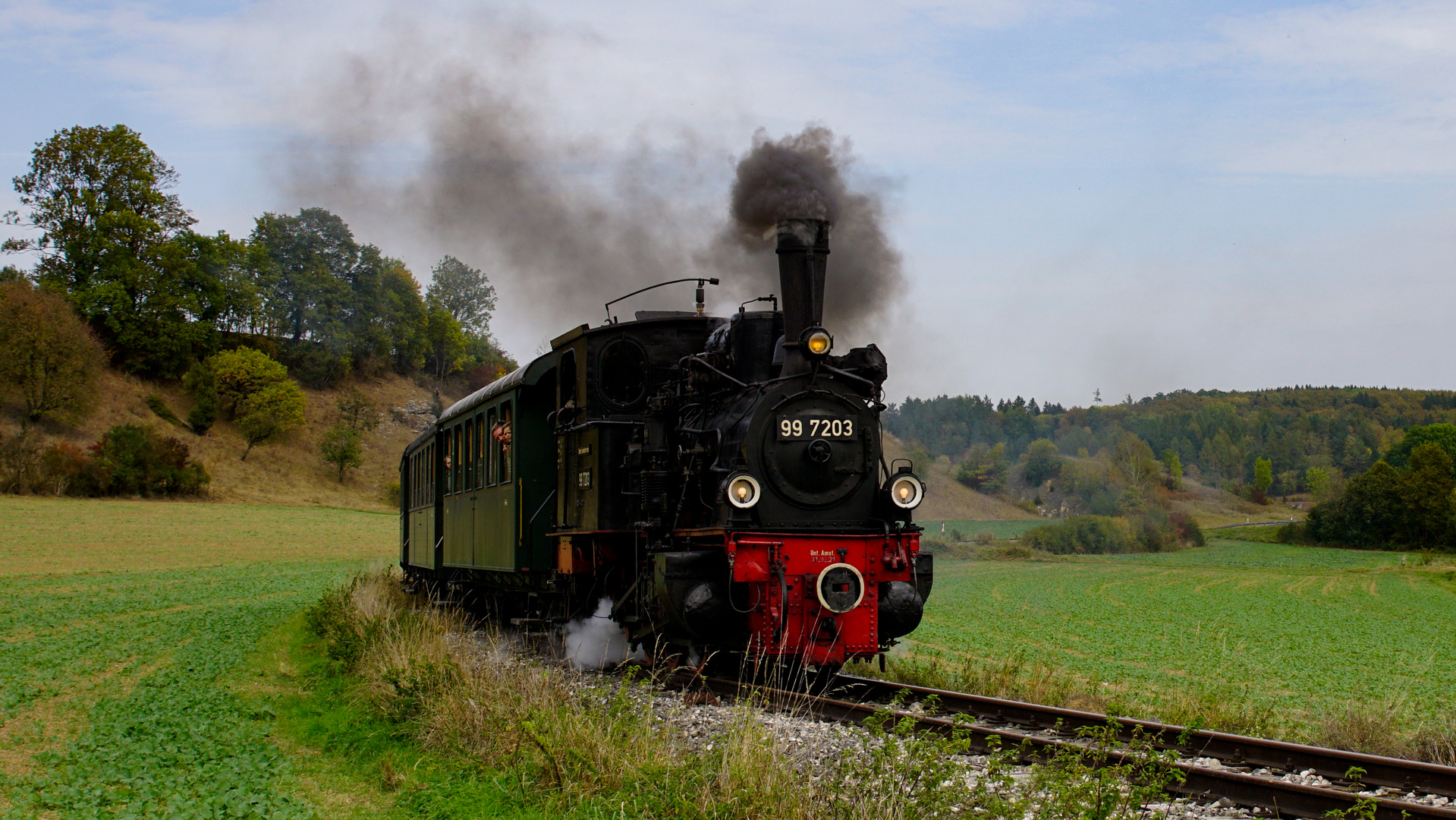 Der Dampfzug kommt