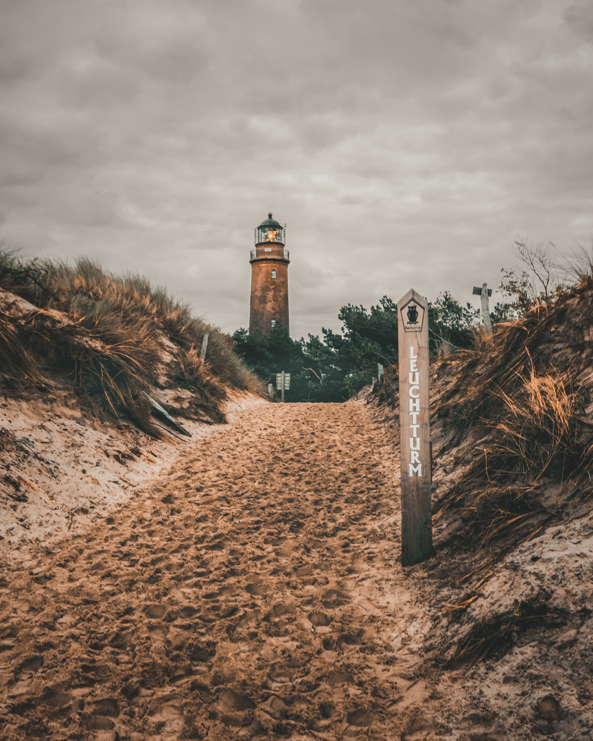 Der Darßer Leuchtturm am Weststrand 