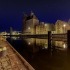 Der Demminer Hafen bei Nacht