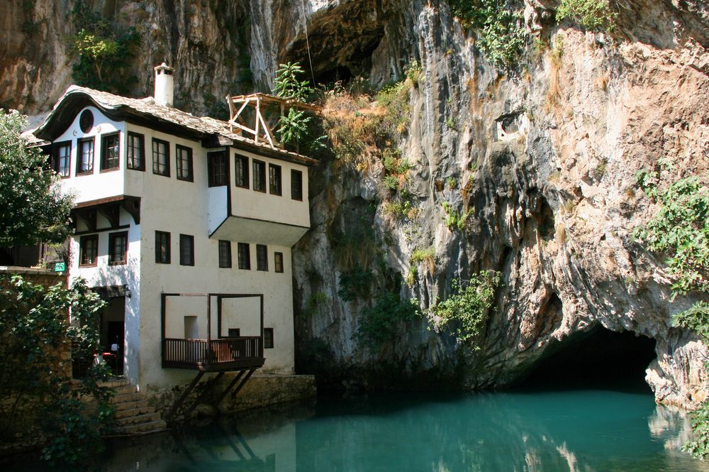 Der derwish Kloster in Blagaj Tagsüber