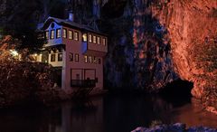 Der Derwish Kloster von Blagaj an der Quelle der Buna Fluß