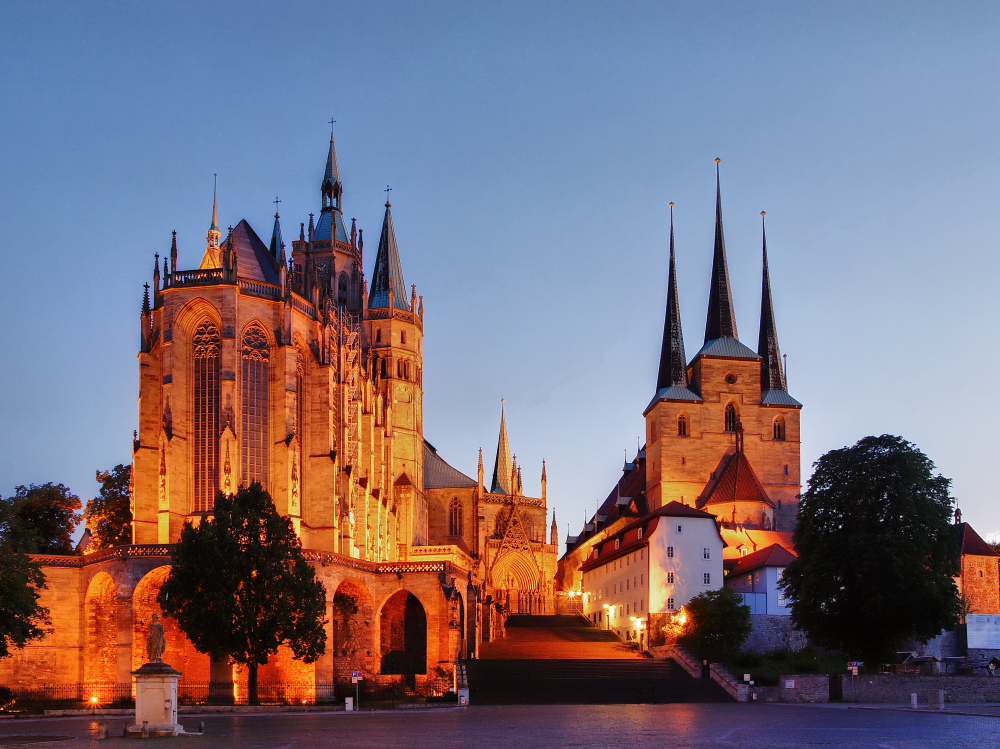 Der Dom und die Severikirche Erfurt