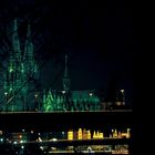 der dom und die severinsbrücke zu köln