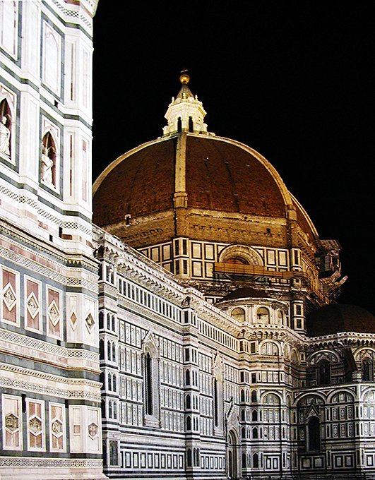 Der Dom von Florenz bei Nacht