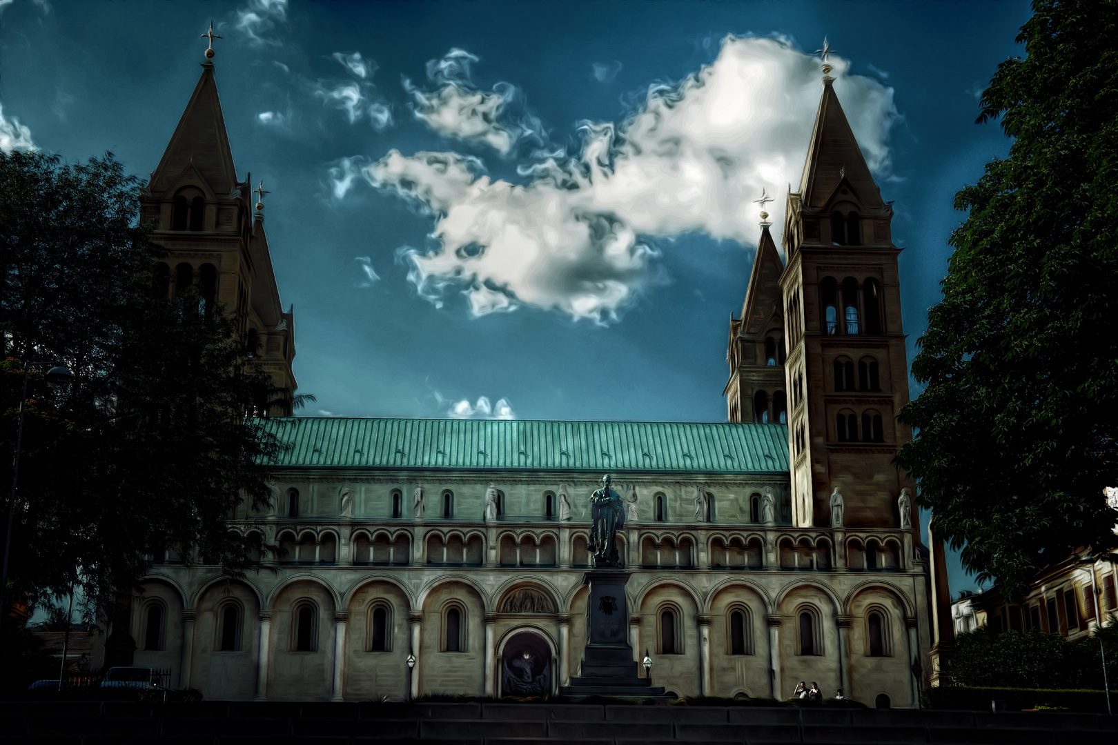 Der Dom von Pécs (Fünfkirchen) Ungarn