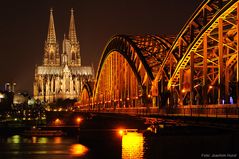 Der Dom zu Kölle bei Nacht