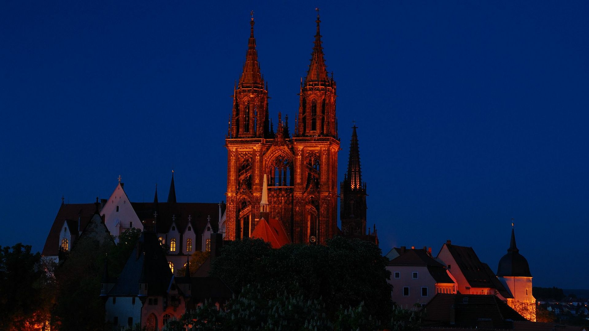 Der Dom zu Meißen im Tageslauf - 21:15 Uhr