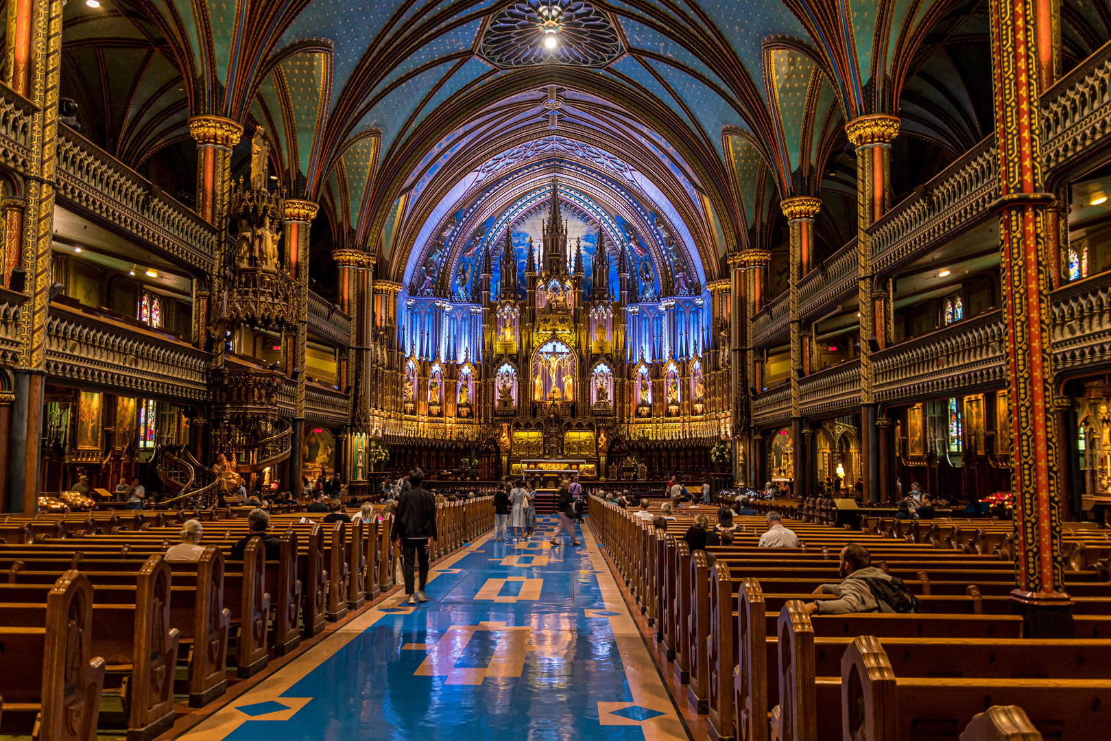 Der Dom zu Montreal Innenansicht, Kanada