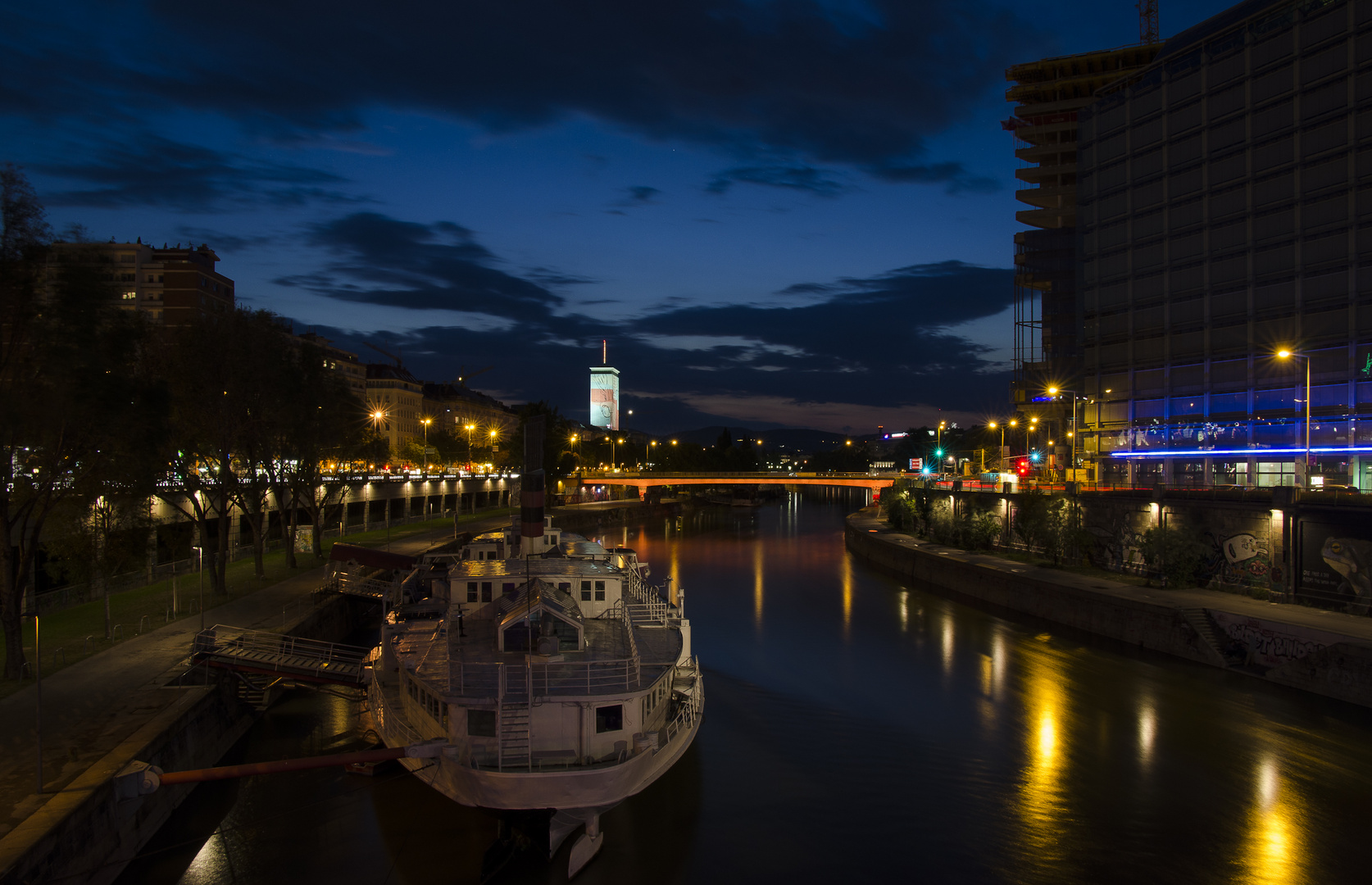 Der Donaukanal in Wien