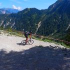 Der Downhillfahrer im Karwendel