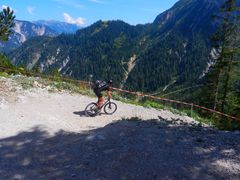 Der Downhillfahrer im Karwendel