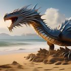 Der Drache am Strand....