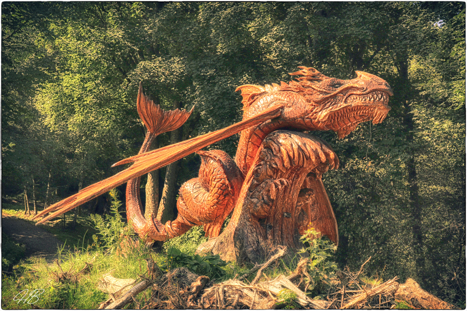 Der Drache der aus dem Wald kam