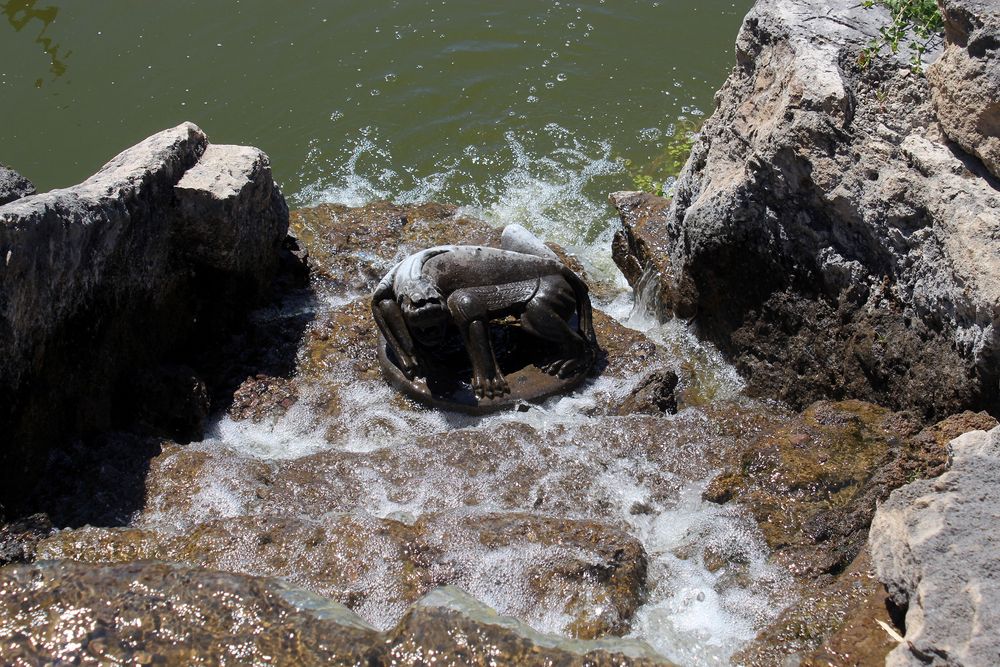 Der Drache schläft heut im Wasserfall