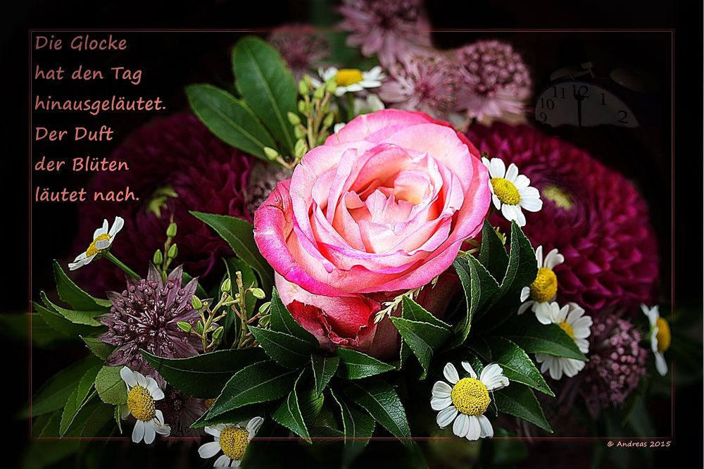 Der Duft der Blumen Foto &amp; Bild karten und kalender, rosen, sprüche