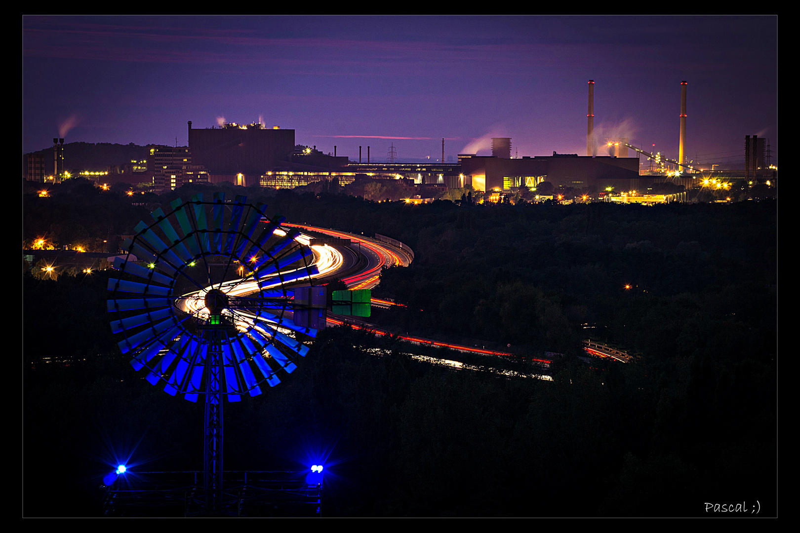 " Der Duisburger- Norden bei Nacht " ;))