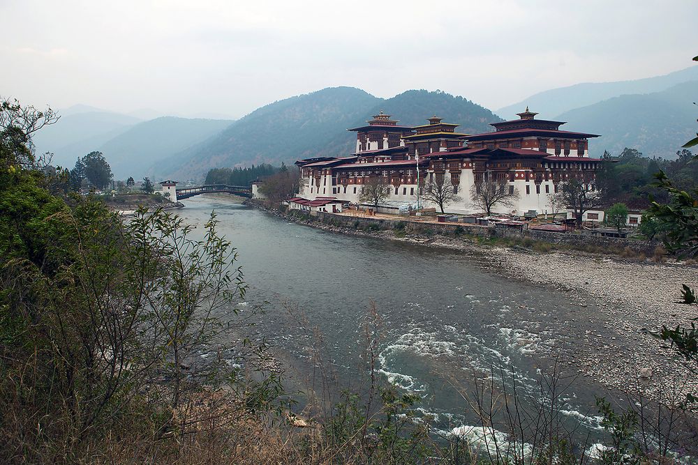 Der Dzong von Punakha - Klosterburg