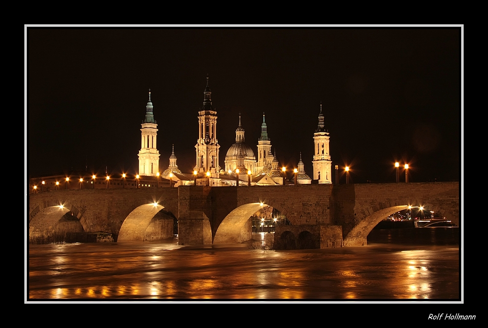 Der Ebro steigt / el Ebro esta subiendo