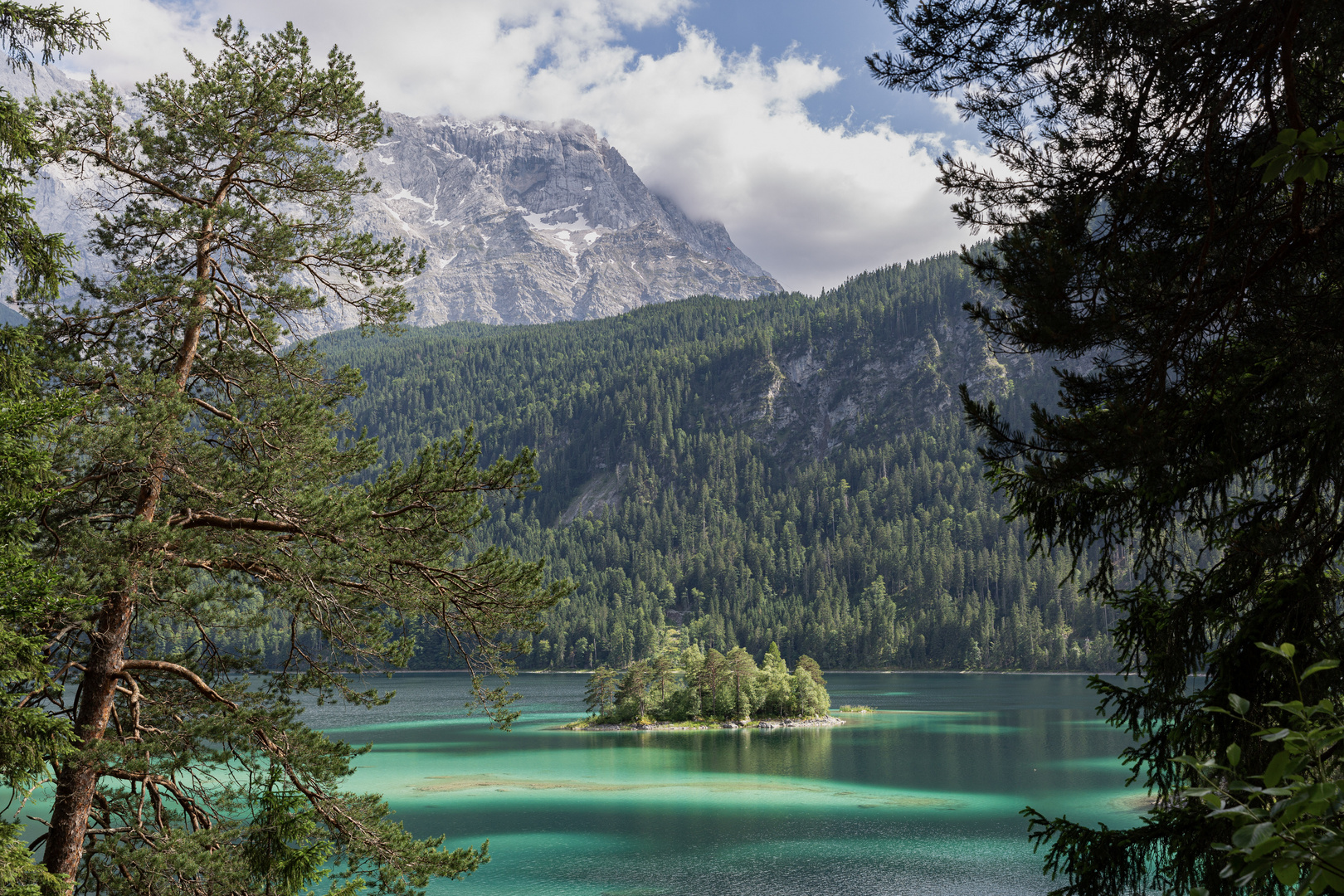 Der Eibsee an der Zugspitze