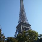 Der Eiffel Turm in der goldenen Herbstsonne