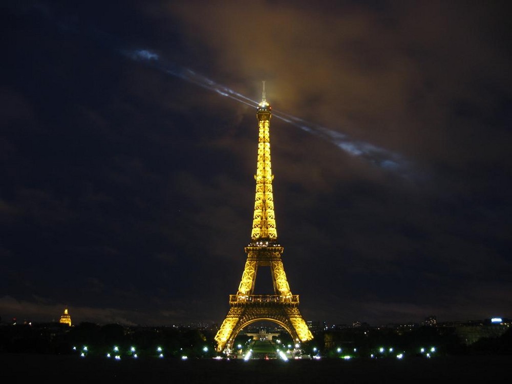 Der Eiffelturm bei Nacht